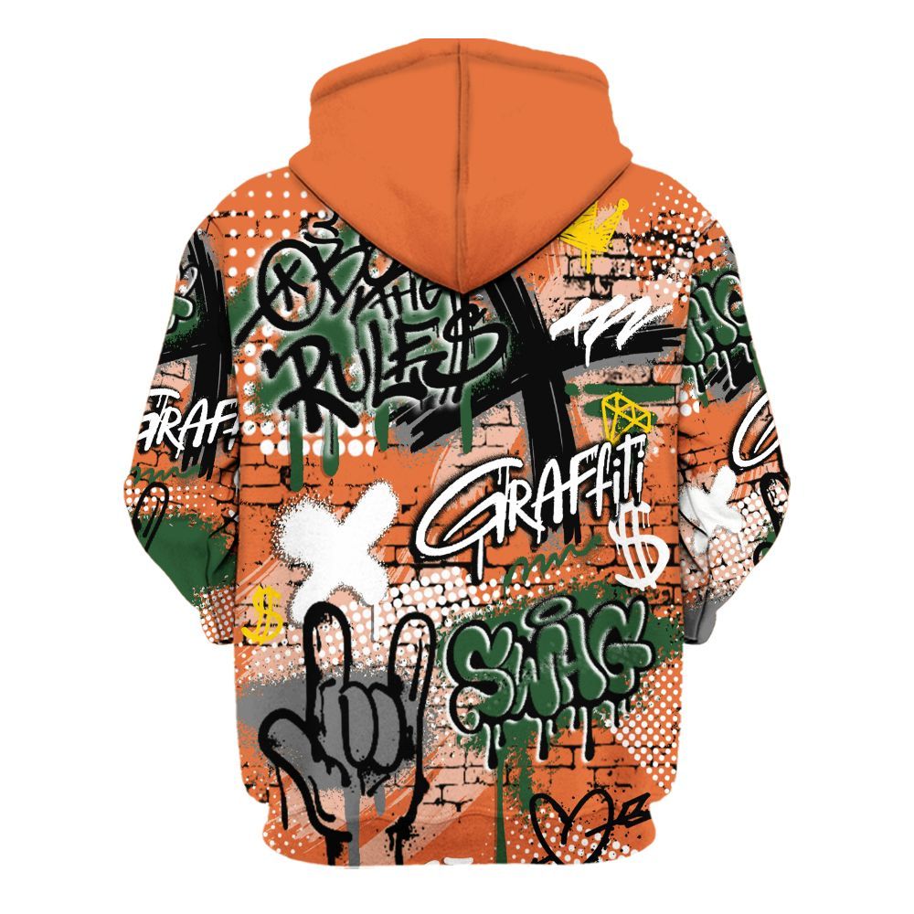Hoodie To Match Low Miami 5s - True It Real Graffiti Streetwear All Over Print