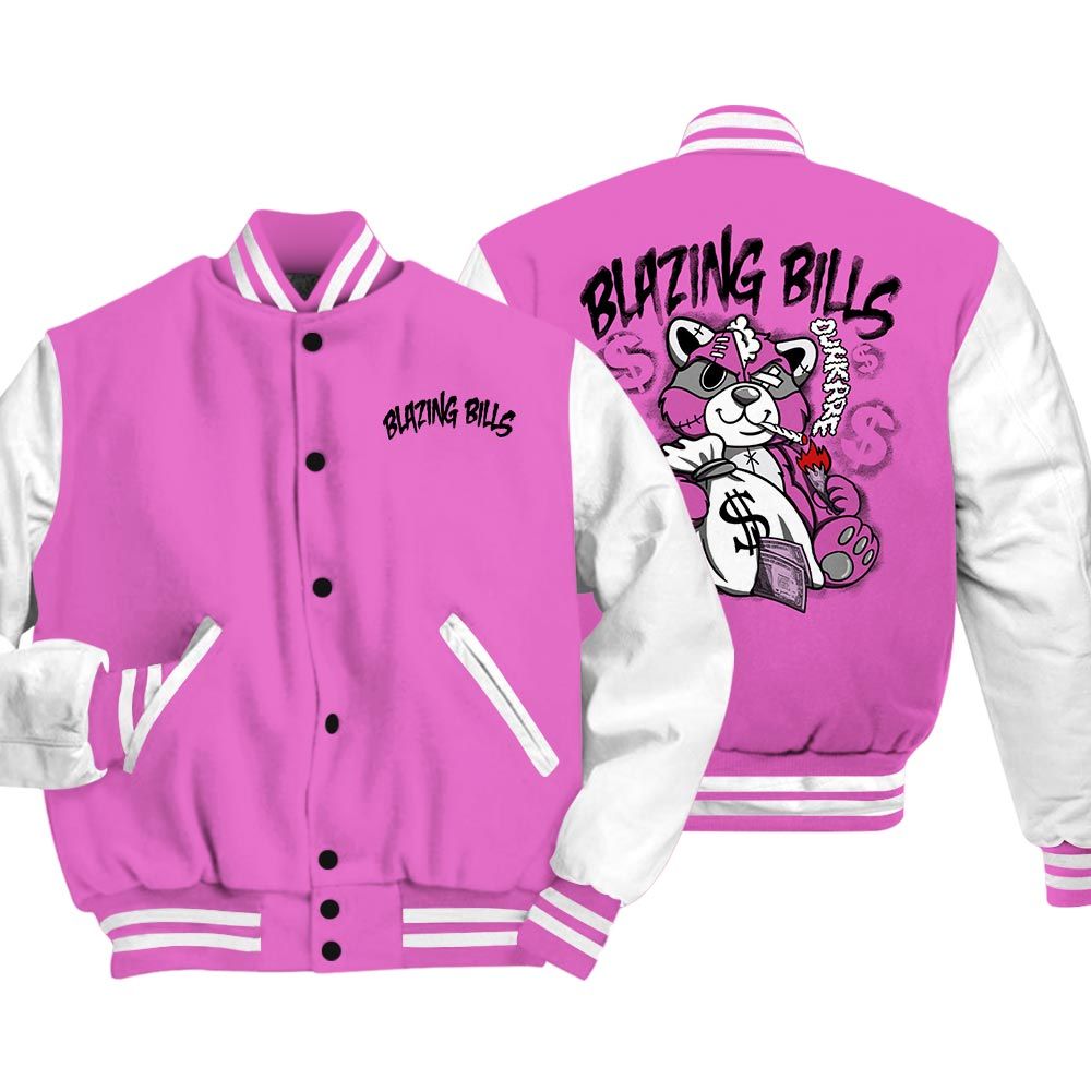 Varsity Jacket To Match Hyper Violet 4s Varsity - Blazing Bills Raccoon Varsity Unisex 0305 DNY