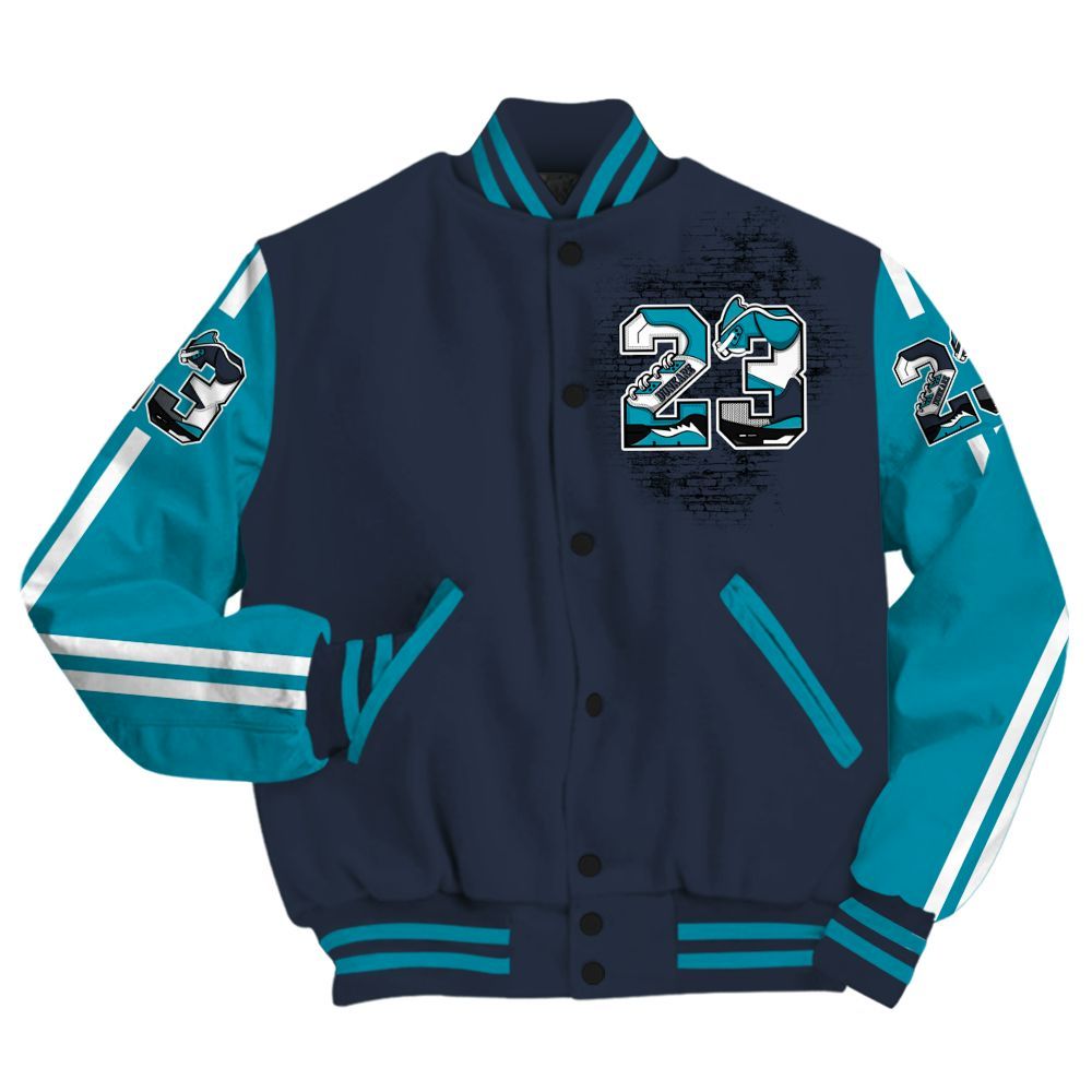 Varsity Jacket To Match Retro Obsidian 13s - Custom Name Number 23 5s All Over Print
