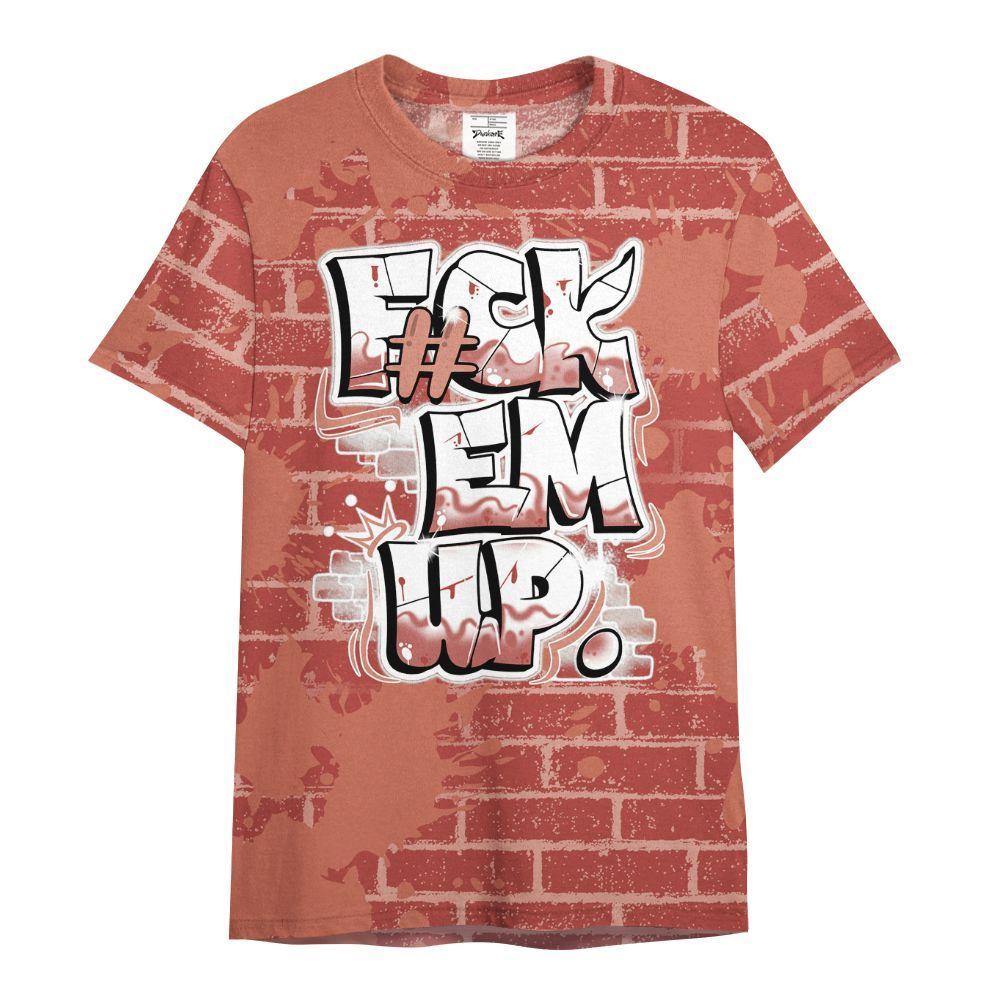 Shirt To Match Dune Red 13s - F#ck Em Graphic Brick Art All Over Print