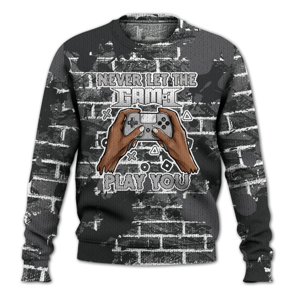 Knitted Sweater To Match White Thunder 4s - PlayGame Human Brick