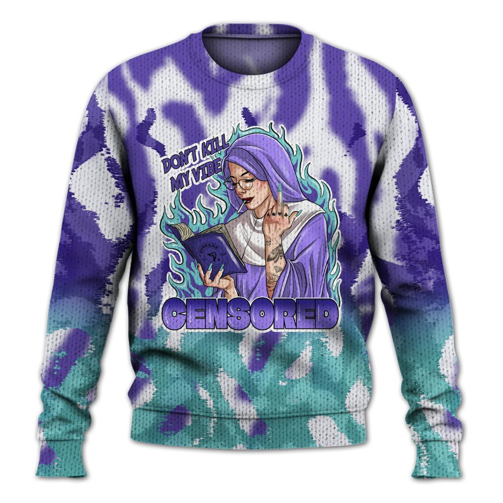 Knitted Sweater To Match Low Hornets 1s - Censoredz Burn