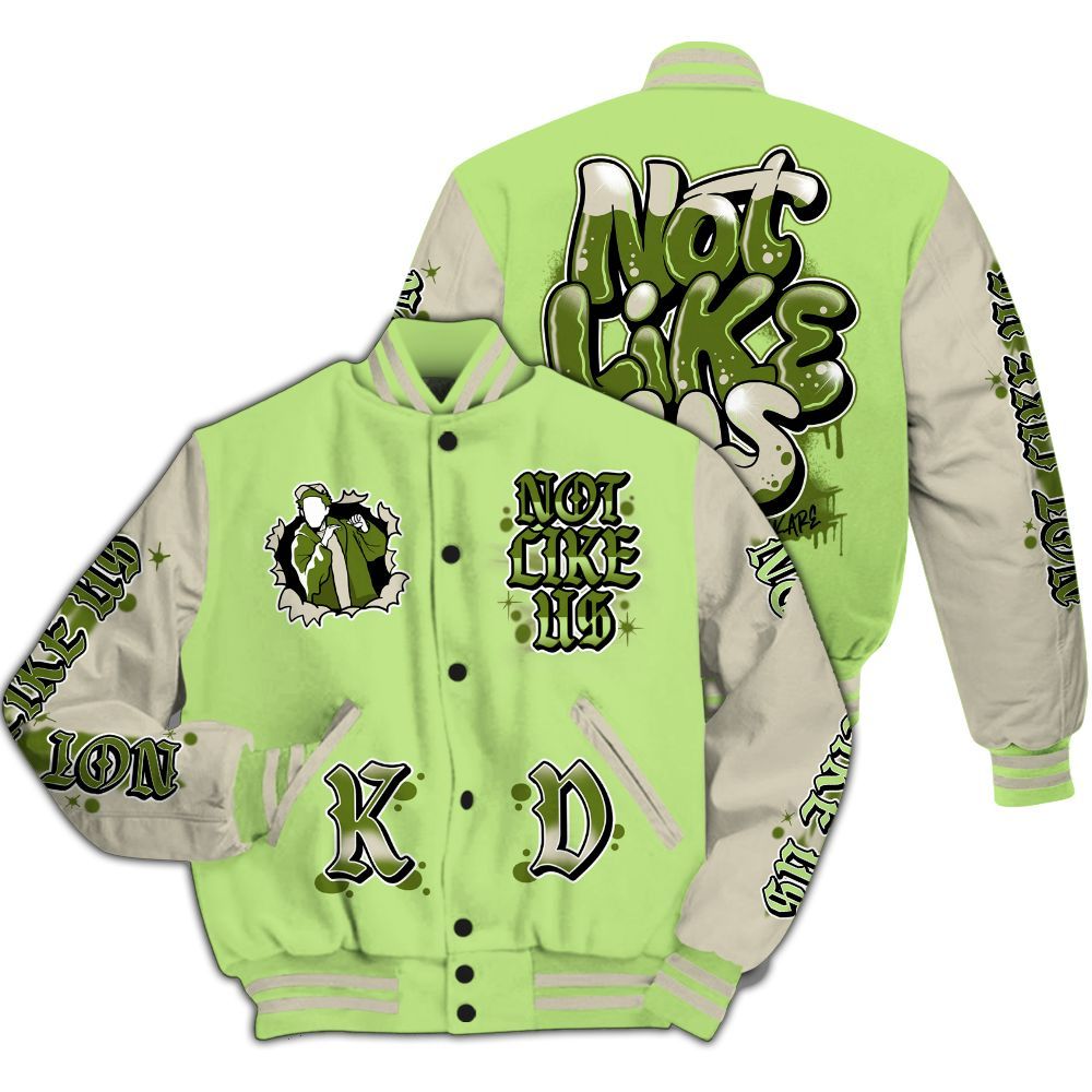 Varsity Jacket To Match Air Max Stussy Action Green - None Like Us Graphic All Over Print