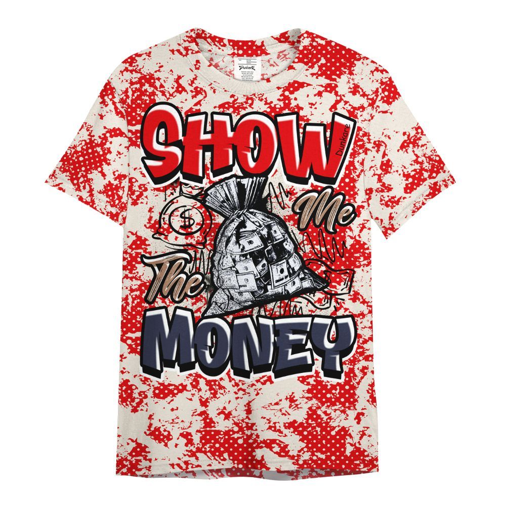 Shirt To Match Low OG Howard University 1s - Show Me The Money Retro All Over Print