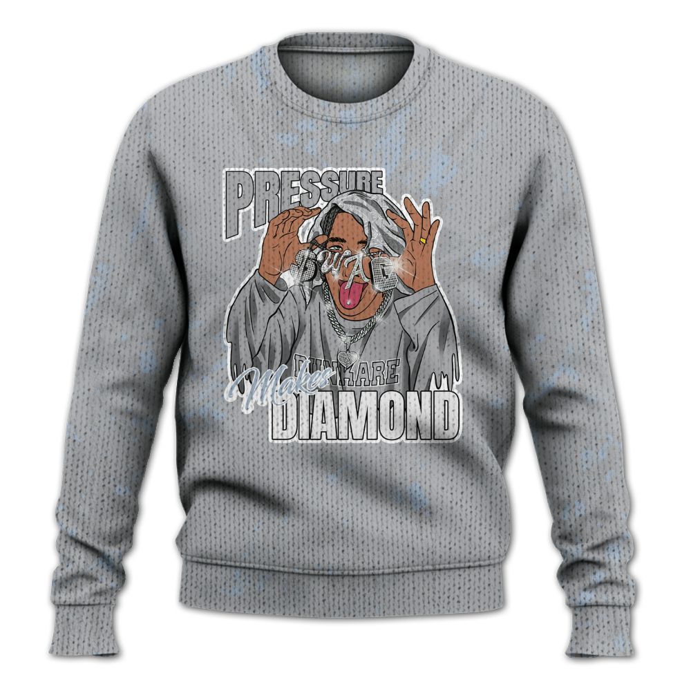 Knitted Sweater To Match Low OG Wolf Grey 1s - Pressures Makes Knitted Sweater To Match Lux