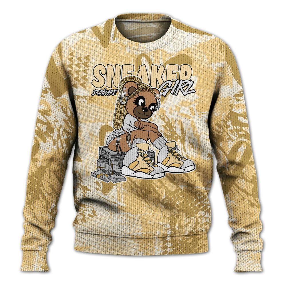 Knitted Sweater To Match Craft Paris 6s - Sneaker Girl Bear Heart Grunge