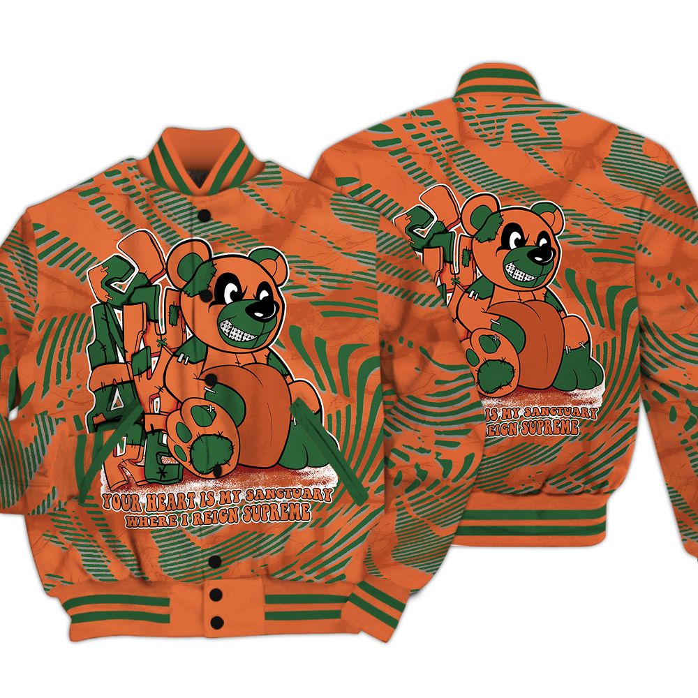 Varsity Jacket To Match Low Miami 5s - Possession Bear Fume Varsity Jacket Unisex