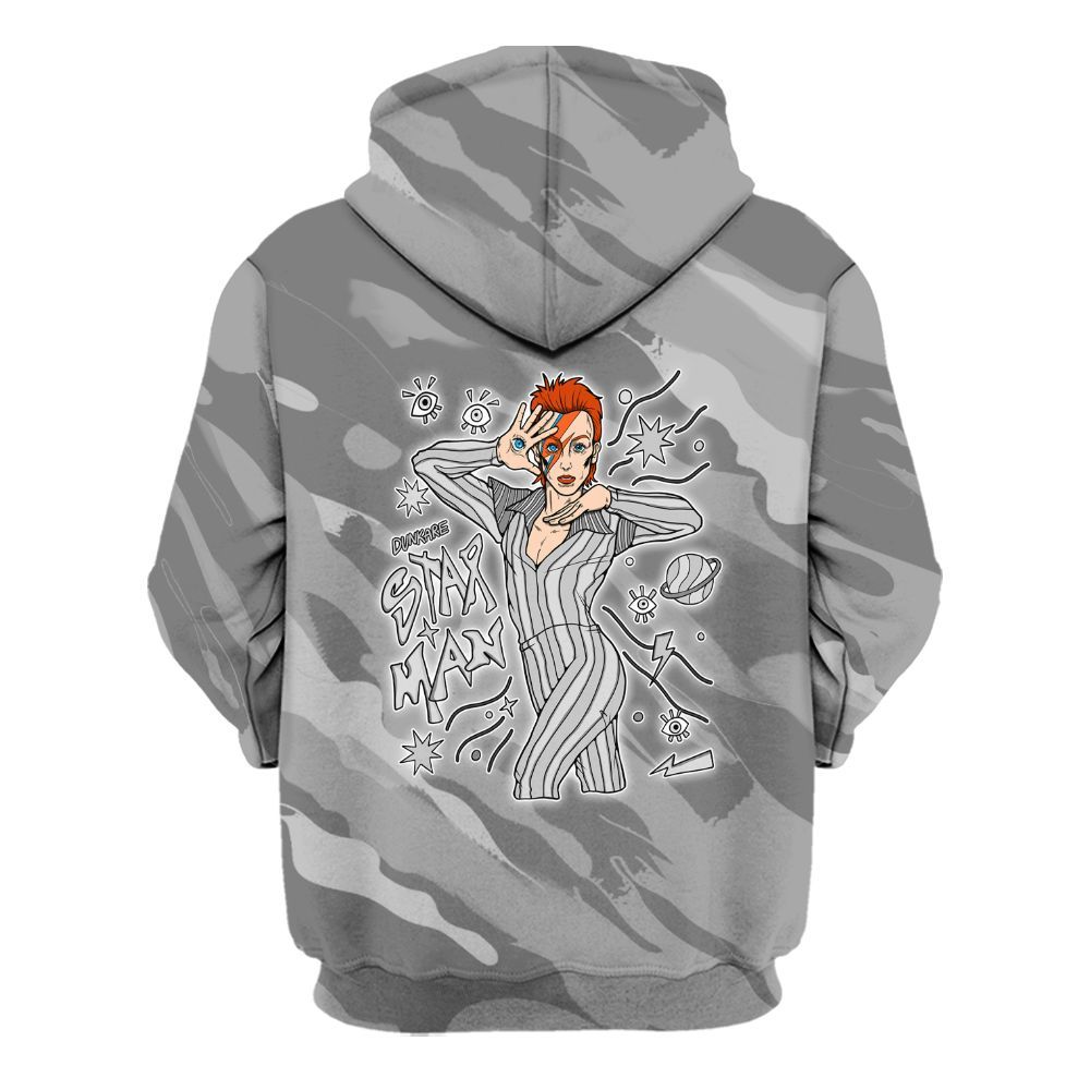Hoodie To Match Black Wolf Grey 12s - Starmans Graphics Colored All Over Print