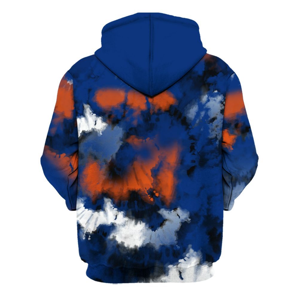 Hoodie To Match Mid Knicks 1s - God Blessed Tie Dye All Over Print