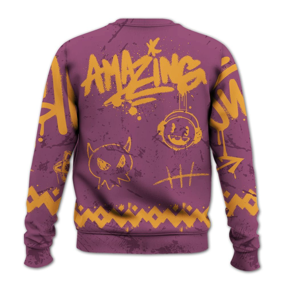 Sweatshirt To Match High OG Brotherhood 1s - Friday Sneaker Crayon All Over Print