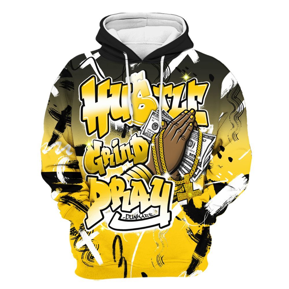 Hoodie To Match Corteiz Air Max 95 Tour Yellow - Money Hustle Grind Pray All Over Print