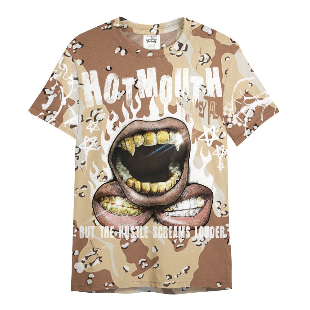 Shirt To Match Desert Camo 3s - Mouth Burning Street Style All Over Print