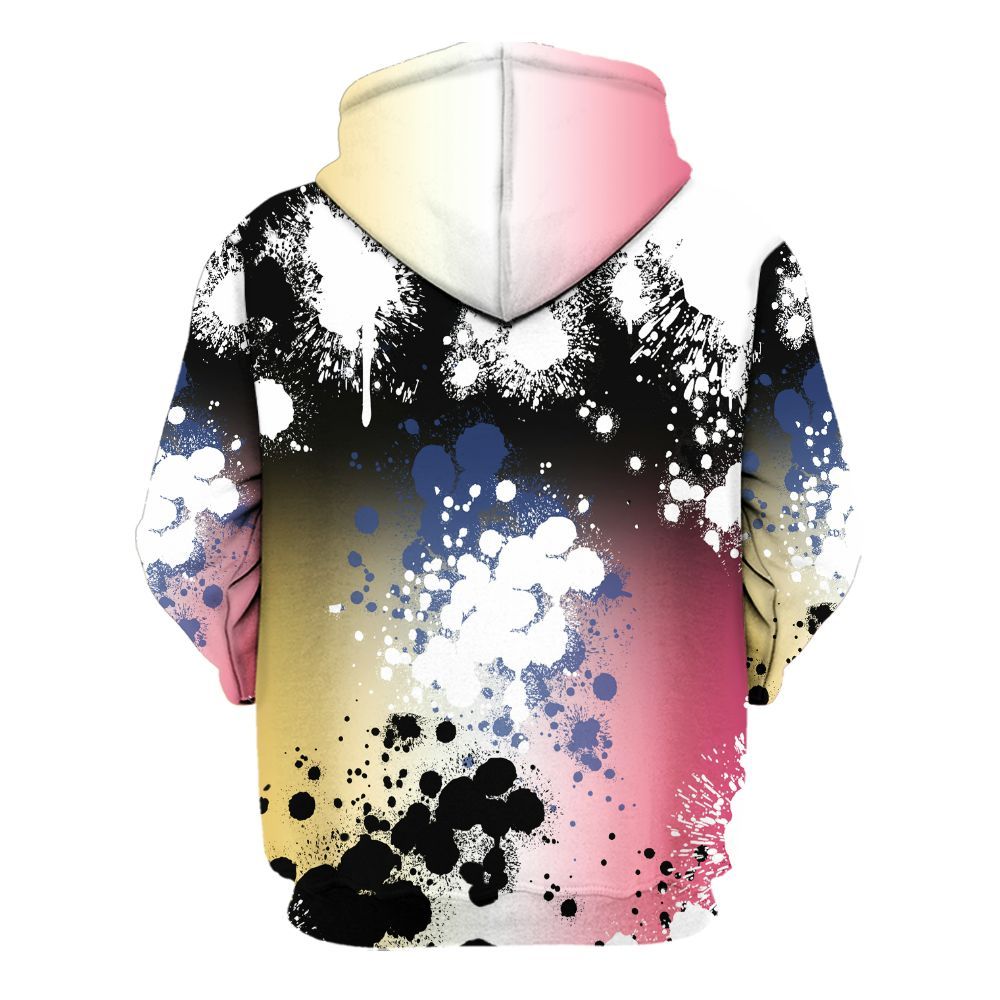 Hoodie To Match Air Griffey Max Los Angeles 1s - God Blessed Ink Drip All Over Print