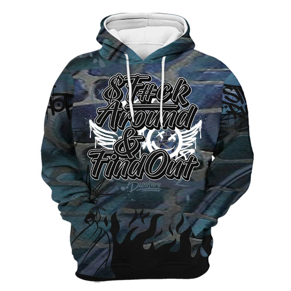 Hoodie To Match Air Foamposite Kazuya Mishima - Graphic Fck Around Find Out All Over Print