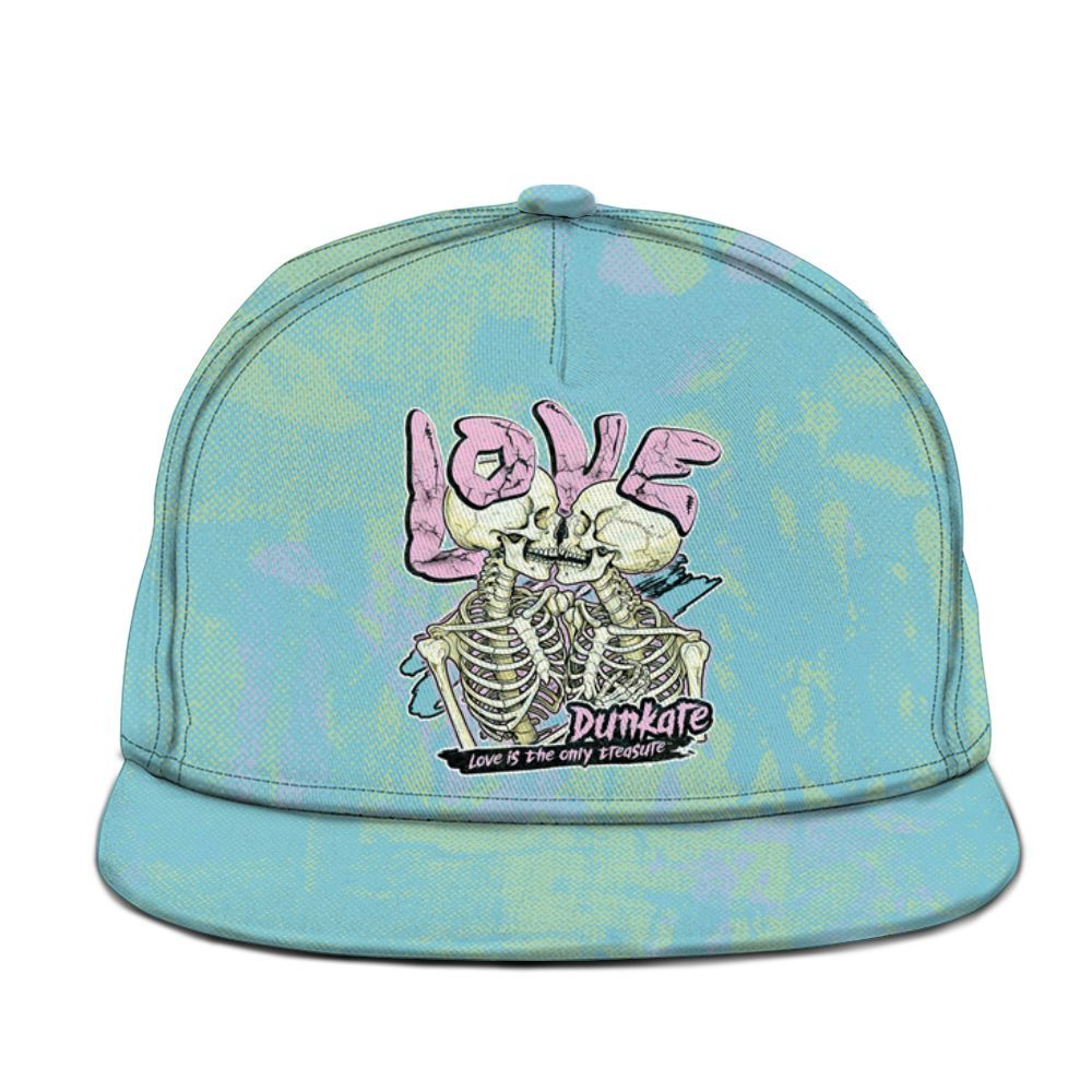 Snapback To Match SB Dunk Low Visty - Skull Love Graphic