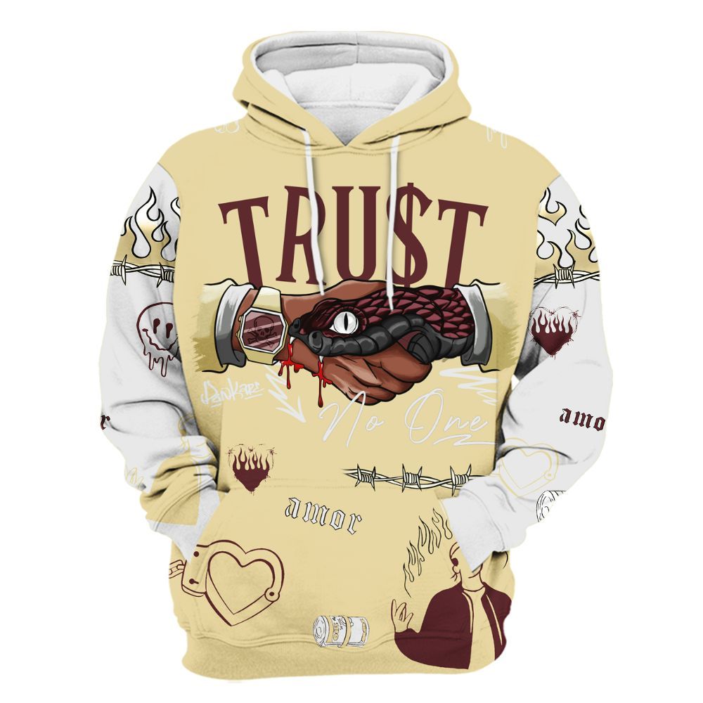Hoodie To Match Women Phantom 12s - Snake Trust No One All Over Print