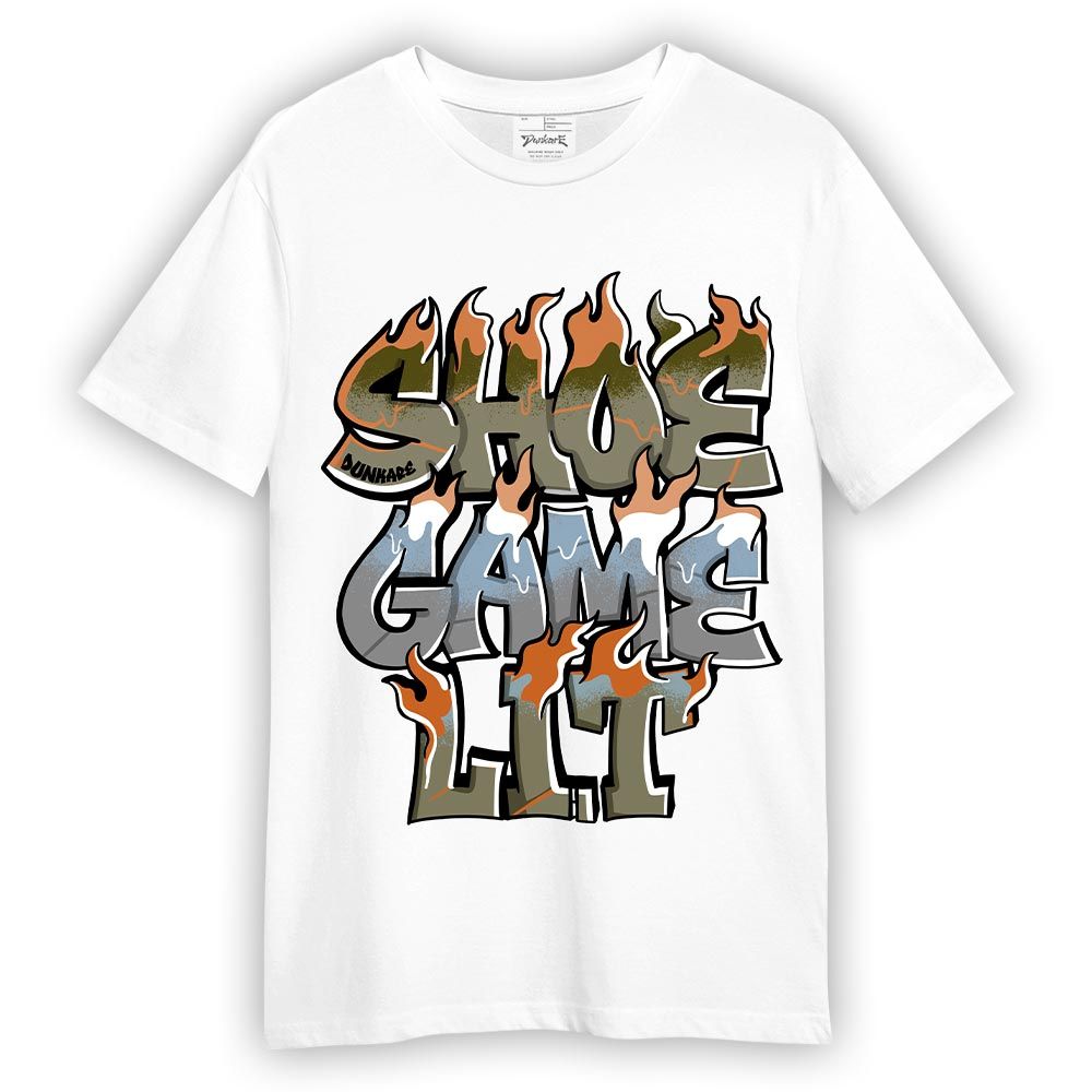 Shirt To Match Olive 5s T-- Shoe Game Lit Graphic T-Shirt Unisex