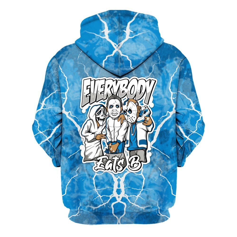 Hoodie To Match Industrial Blue 4s - Everybody Eatin B Graphic Halloween All Over Print