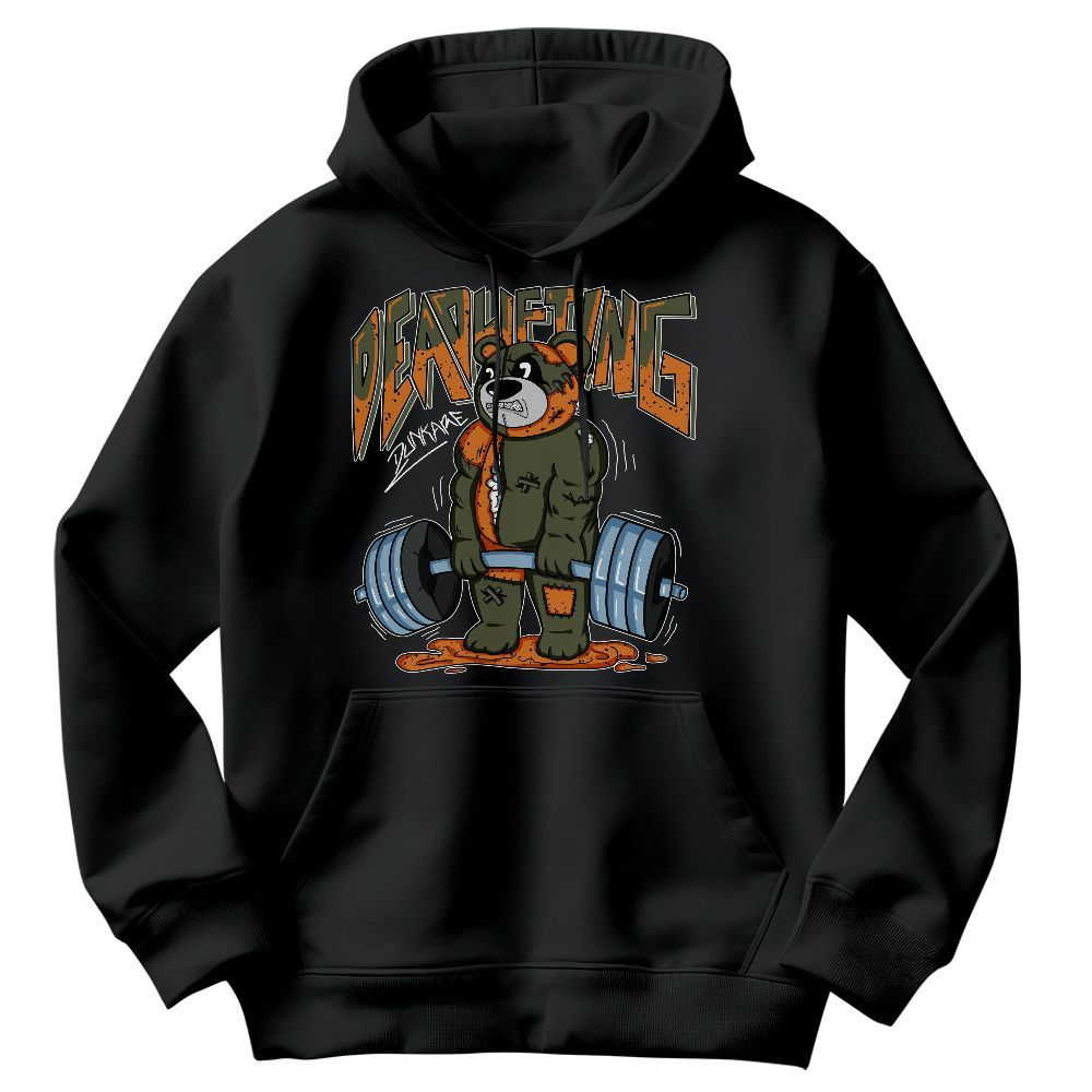 Sweatshirt To Match Olive 5s - Deadlifting Bear Graphic