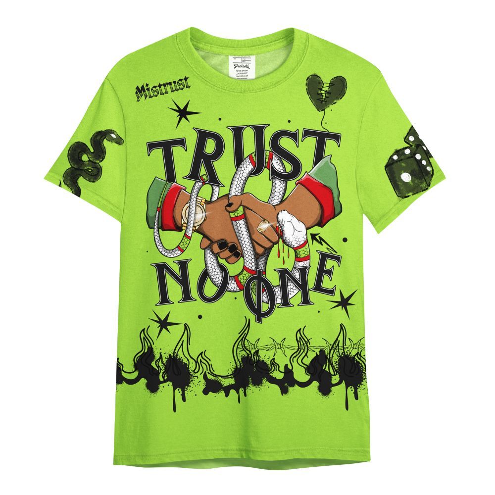 Shirt To Match Kobe 6 SE Grinch - Trust No One Snake-Bite Doodle Crayon All Over Print