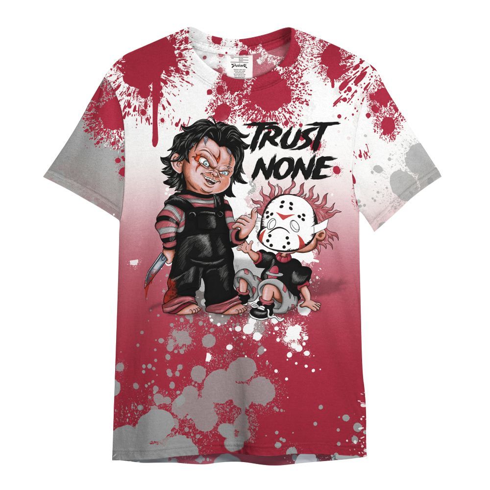 Shirt To Match High OG Chicago Shadow 1s - Trust No One Scary All Over Print