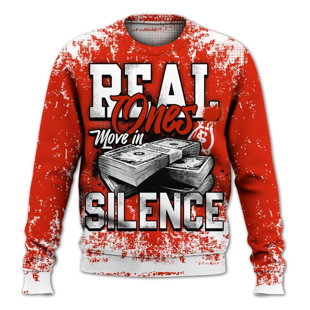 Sweatshirt To Match Retro Cherry 11s - Move In Silence Money Street Retro All Over Print