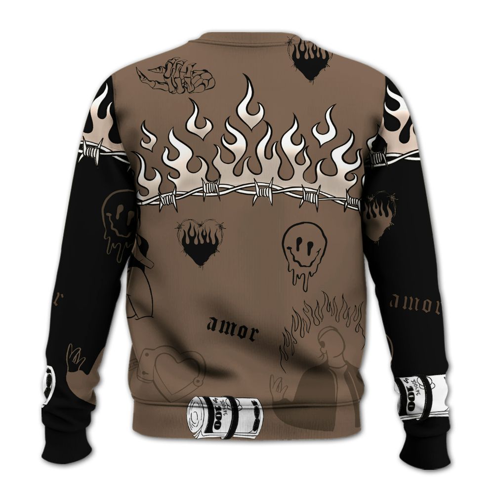 Sweatshirt To Match Dark Mocha Jack - Snake Trust No One All Over Print