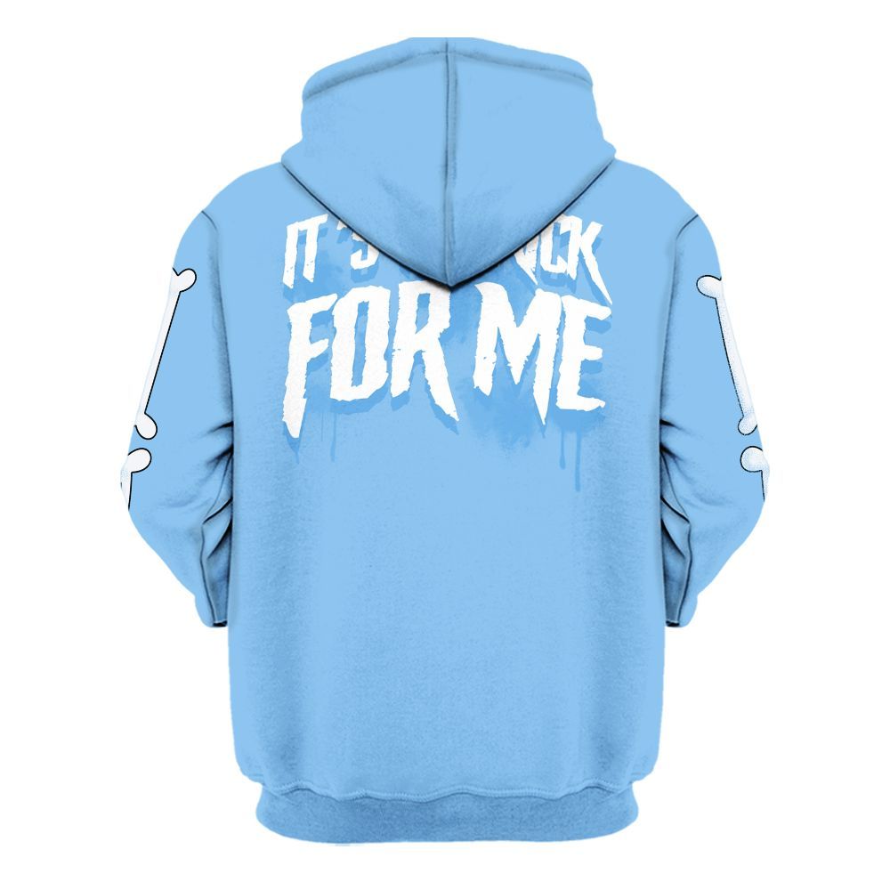 Hoodie To Match University Blue 5s - It's The Kick For Me All Over Print