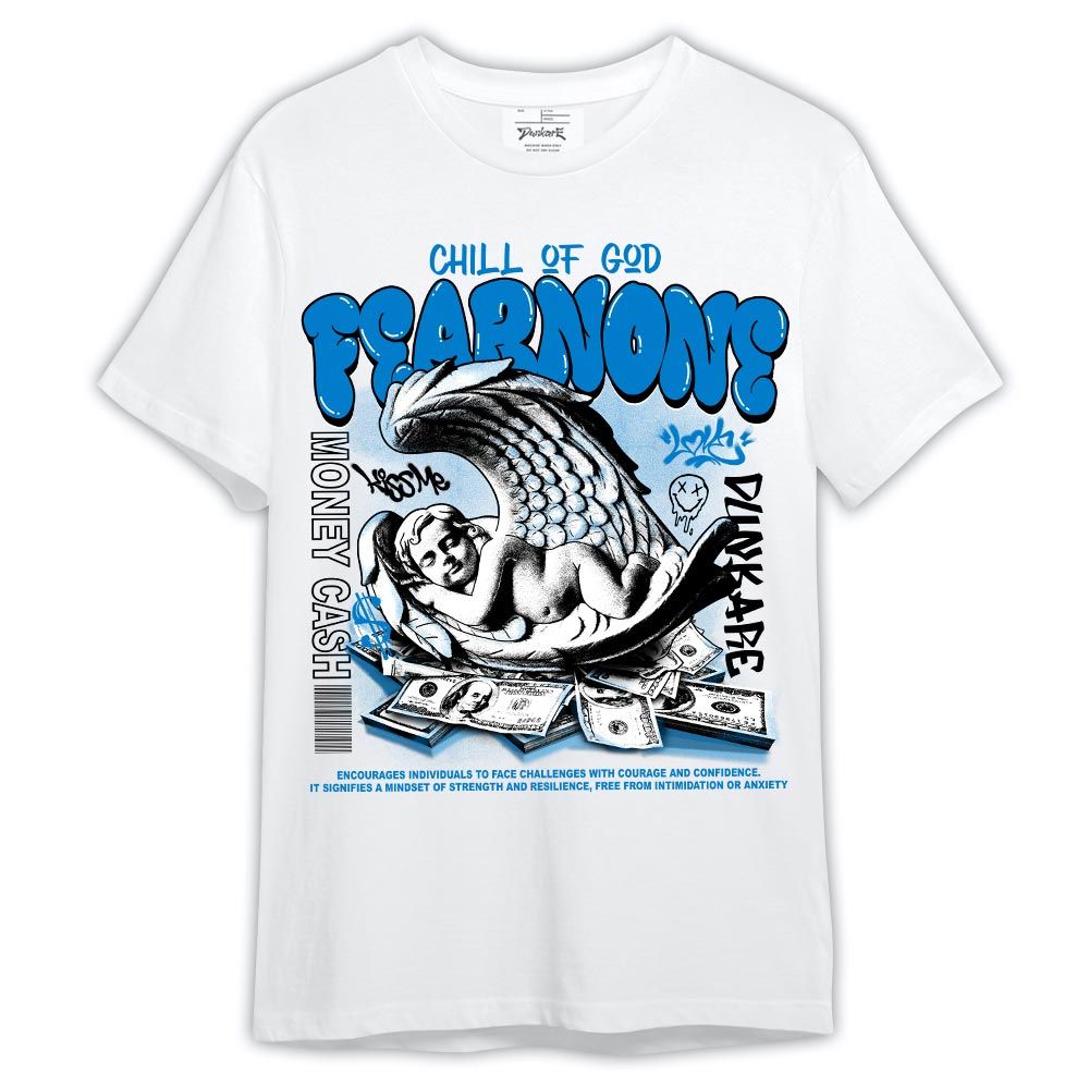 Shirt To Match Industrial Blue 4s - Fear None Shirt Military Blue 4s Outfit