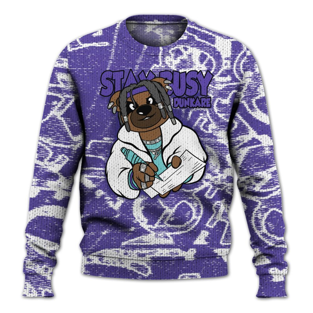 Knitted Sweater To Match Low Hornets 1s - Maintain Activity Bear Avant-Garde