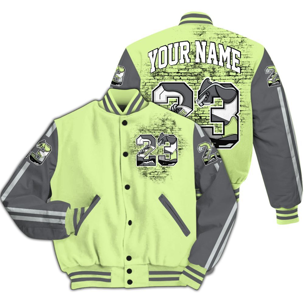 Varsity Jacket To Match Smoke Grey Volt TR 1s - Custom Name Number 23 5s All Over Print