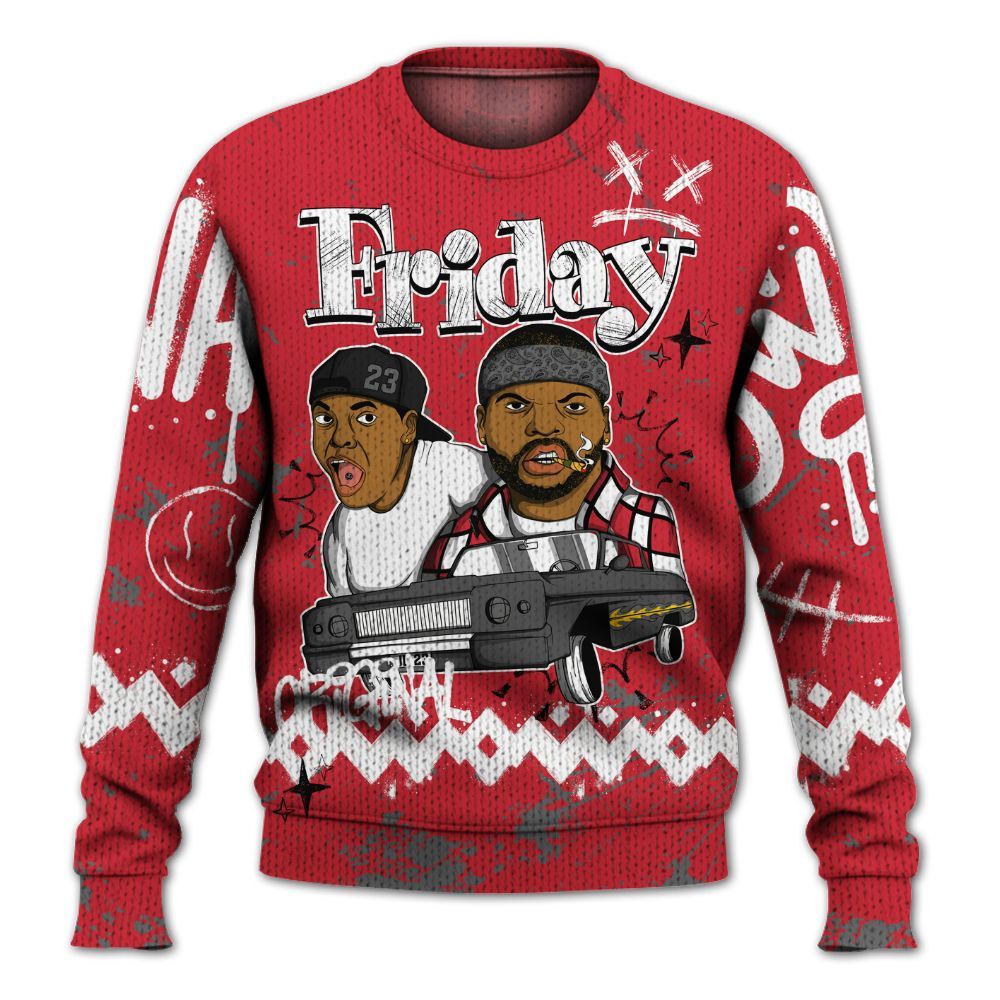 Sweater To Match Bunny 2025 8s - Friday Sneaker Crayon Graphic