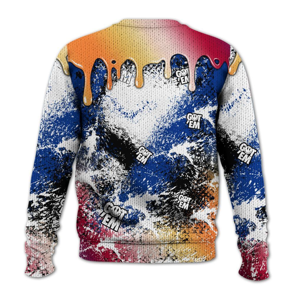 Knitted Sweater To Match Air Griffey Max Los Angeles 1s - Dripping 23 Drip