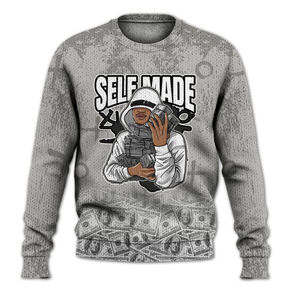 Knitted Sweater To Match Low OG Phantom 1s - Selfmade Unique Grunge