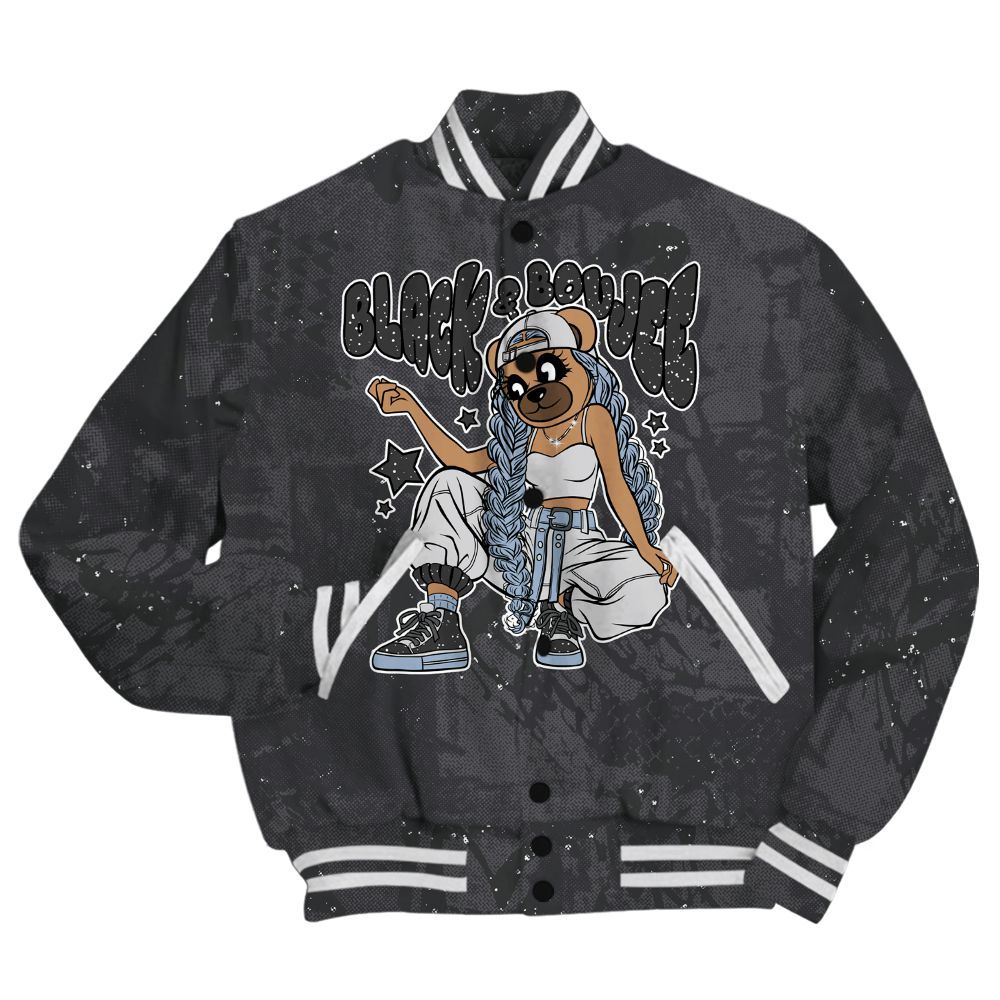 Varsity Jacket To Match Reverse Oreo 6s Shirt - Boujee Girls Bear Heart Grunge All Over Print