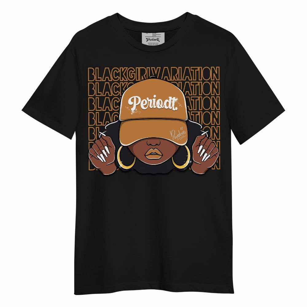 Shirt To Match Dunk Low Nature Wheat Suede - Black Girl Variation Unisex Shirt