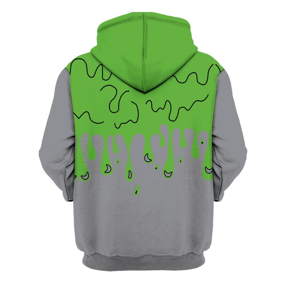 Hoodie To Match Retro Green Bean 5s - Snake Trust No One Drip All Over Print