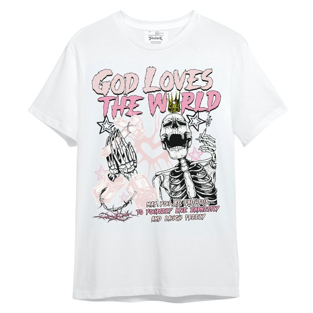 Shirt To Match Dunk Low KD 17 Aunt Pearl - God Loves The World Unisex Shirt