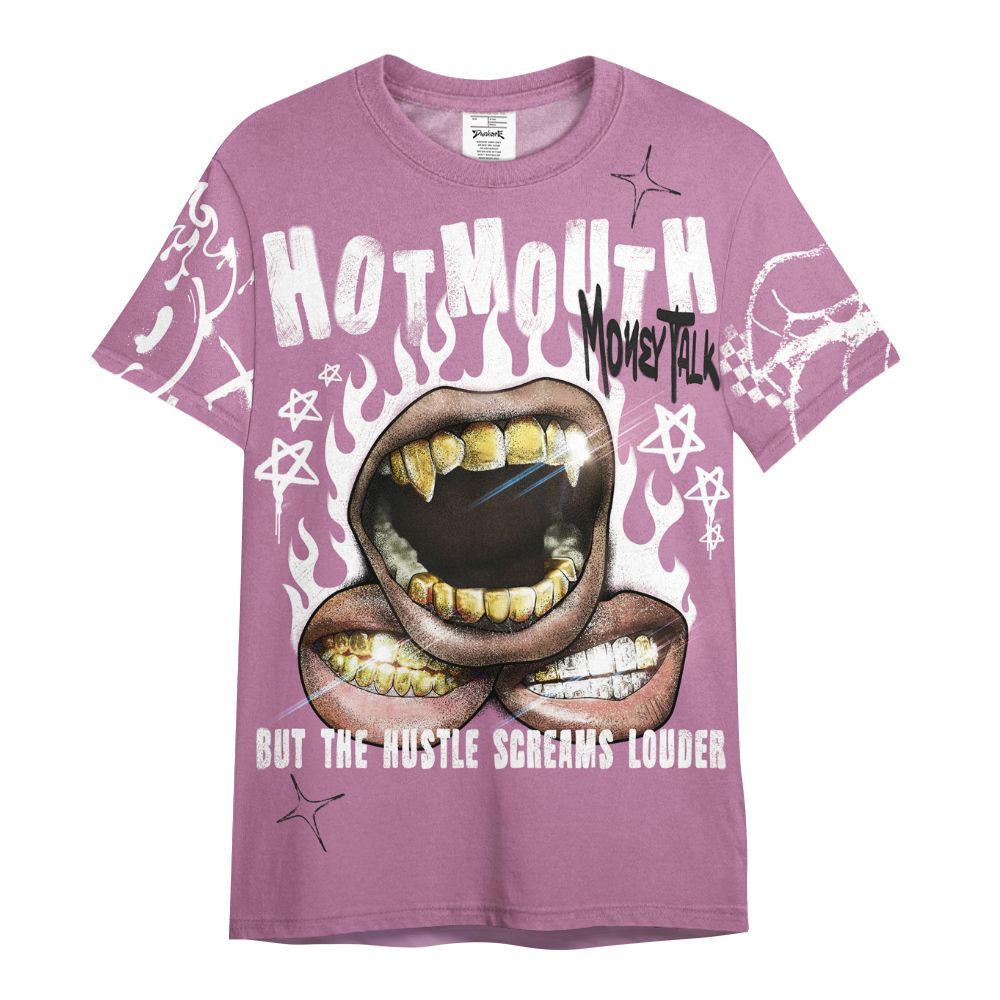 Shirt To Match Neutral Grey Black White Orchid 4s - Mouth Burning Street Style All Over Print