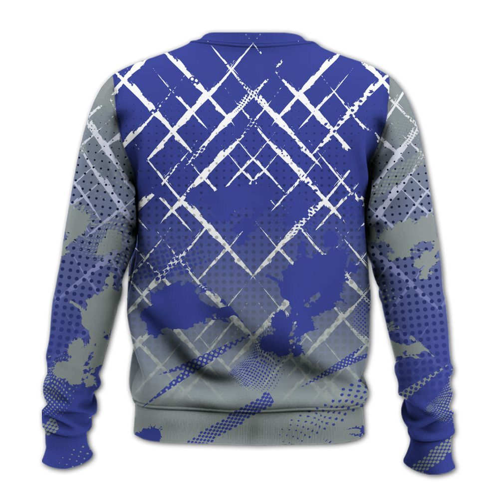 Sweatshirt To Match Shox TL Royal - Halftone Stand Business Dripping All Over Print
