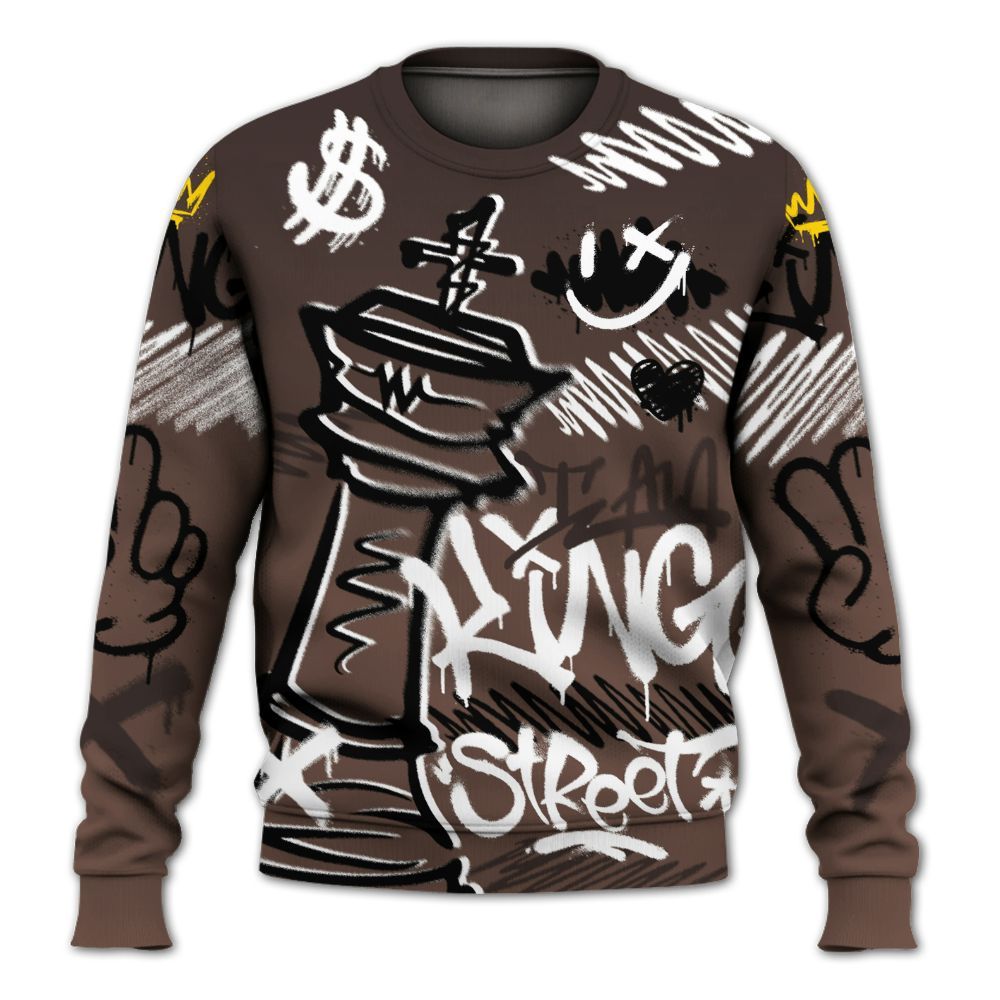 Sweatshirt To Match Air Force 1 Low Escape - Street King Chess Streetwear All Over Print