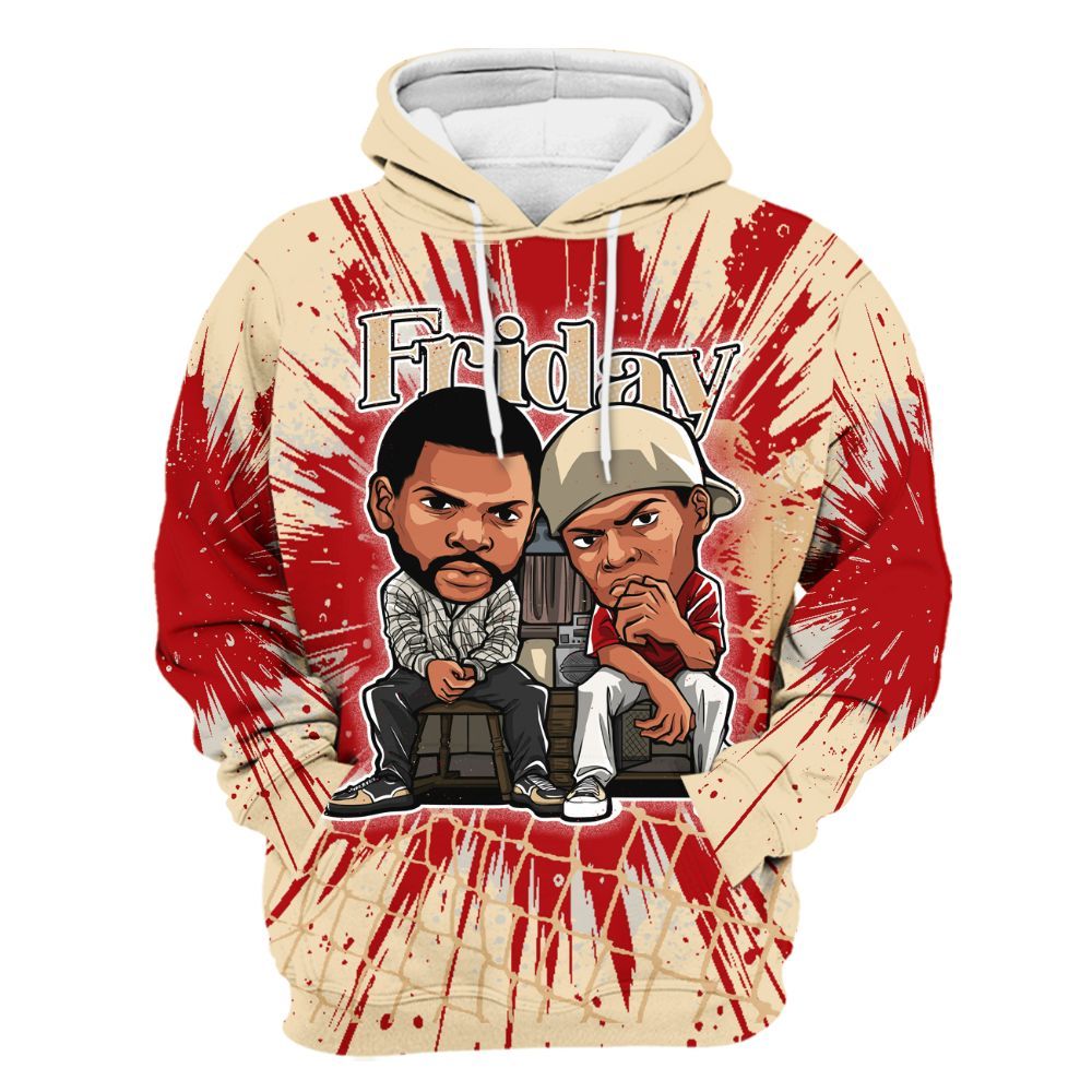 Hoodie To Match Dunk Low Strawberry Waffle - Friday Movie All Over Print