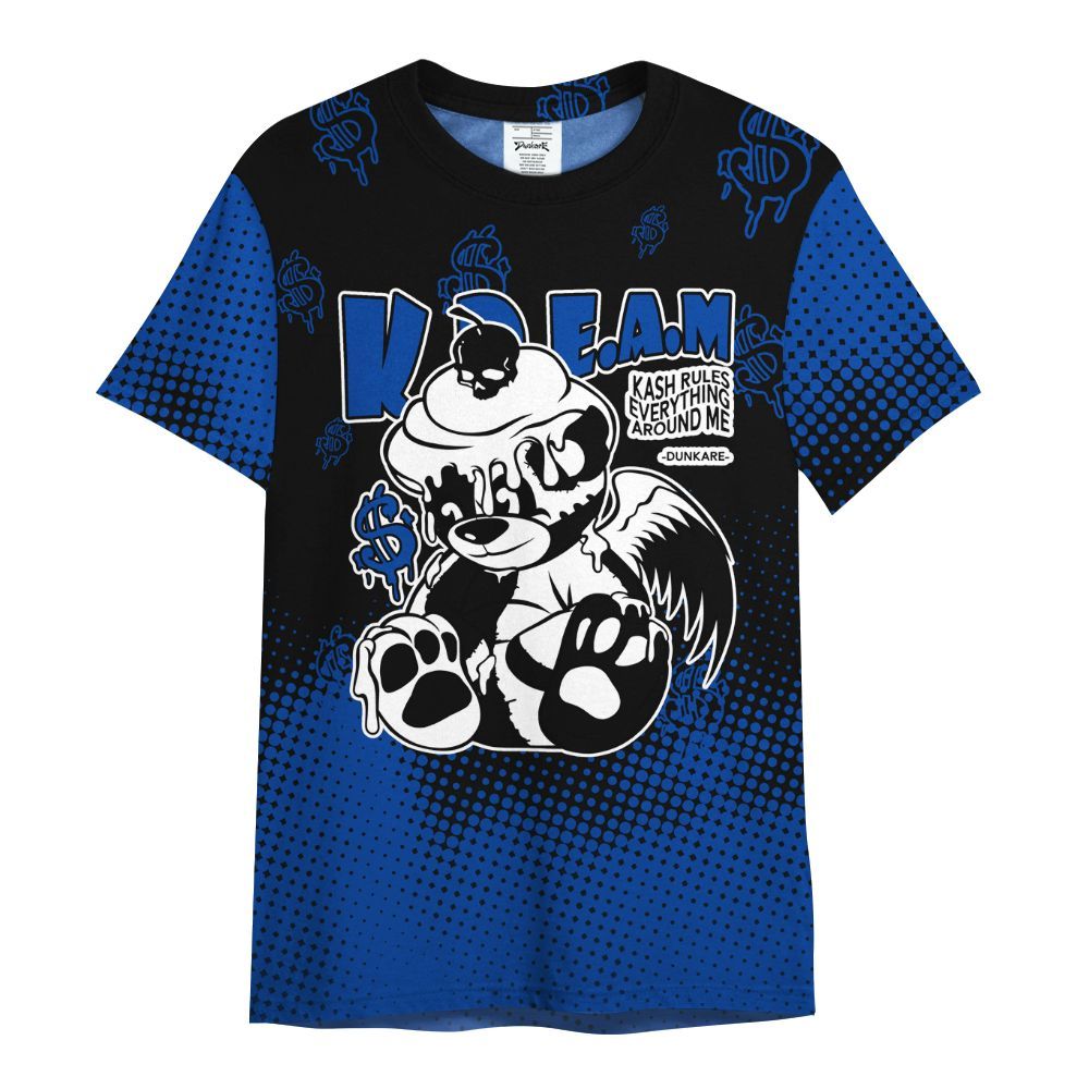 Shirt To Match Hyper Royal 12s - Loot Bear Unique Drip All Over Print