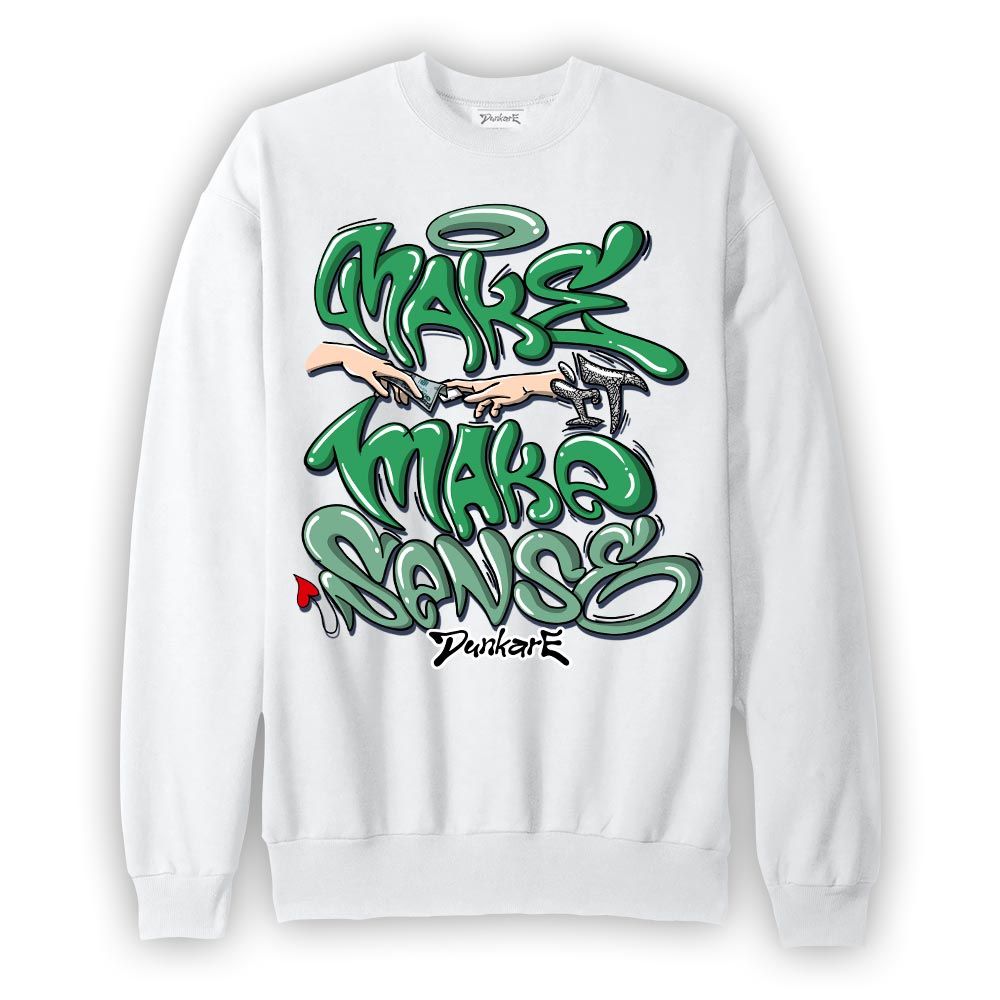 Sweatshirt To match Black Green Glow 3s Sweatshirt - Make It Make Sense Graffiti Unisex 2304 NMP
