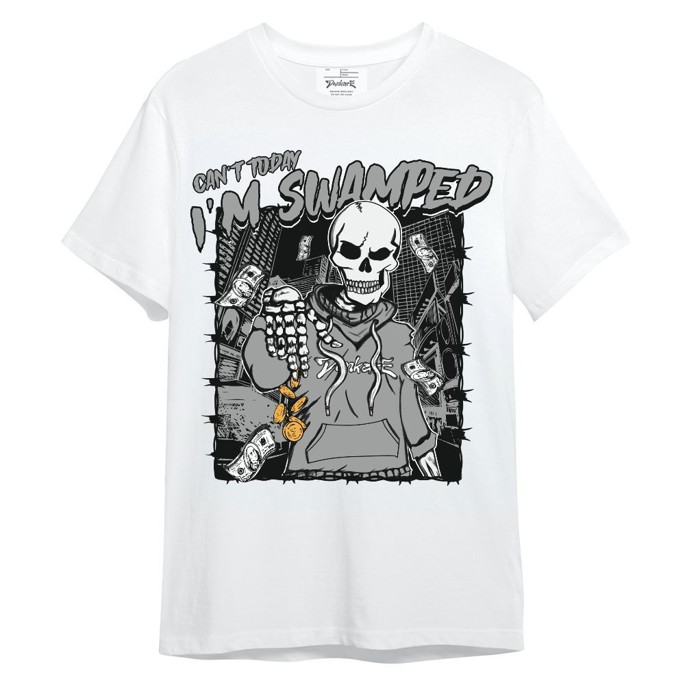 Shirt To Match Black Wolf Grey 12s - Can't Today I'm Swamped Unisex Shirt