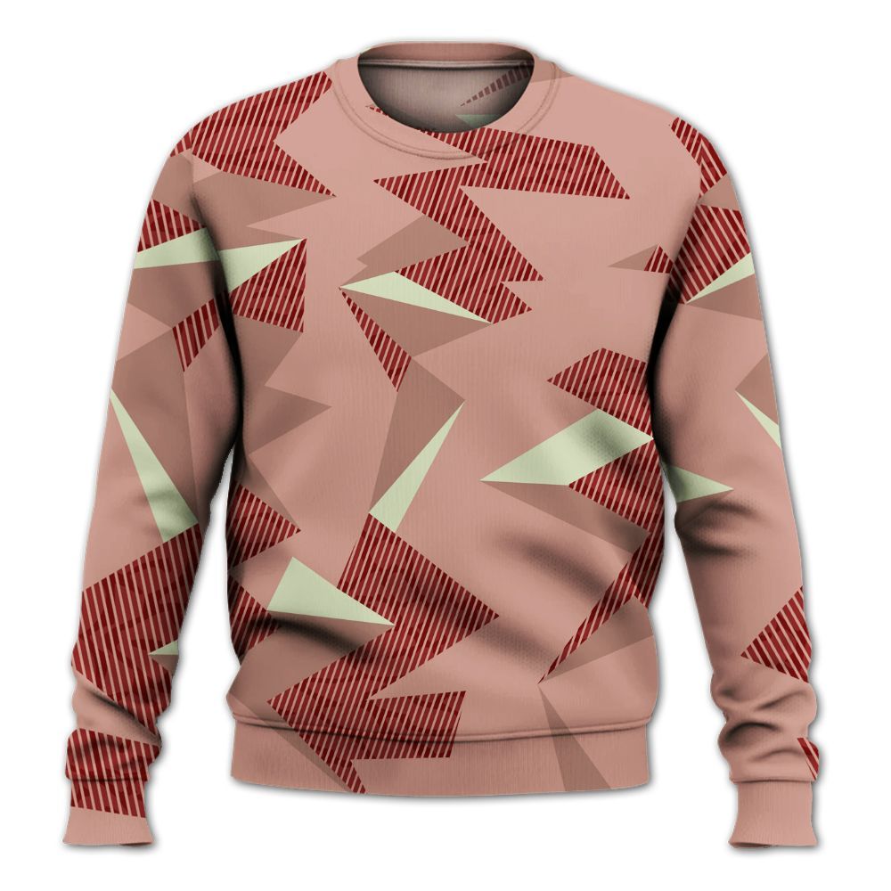 Sweatshirt To Match Valentines Day 3s - Geometric Camouflage Pattern All Over Print