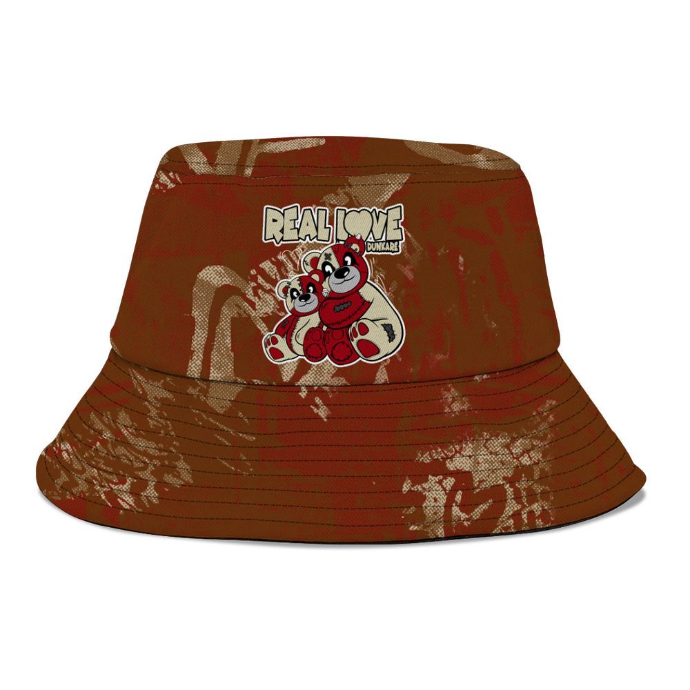 Bucket Hat To Match Archaeo Brown 5s - Sincere Fondness Bear Graphic