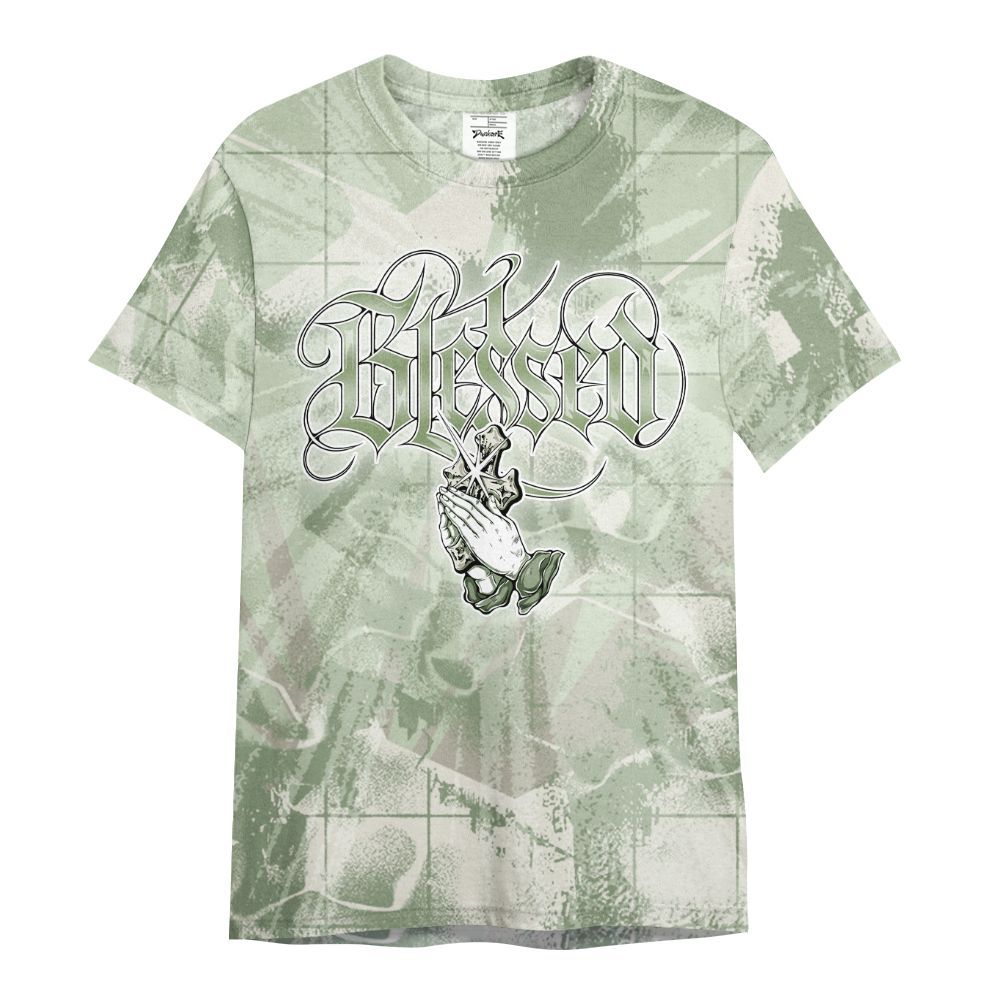 Shirt To Match Seafoam Sail 4s - God Blessed All Over Print