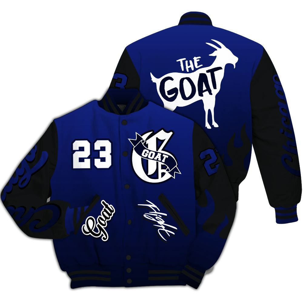 Varsity Jacket To Match Air Max Plus Black Racer Blue - The G.O.A.T Flight Streetwear All Over Print