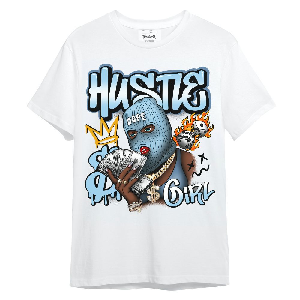 Shirt To Match Legend Blue 11s - Money Hustles Girl Streetwear Unisex Shirt